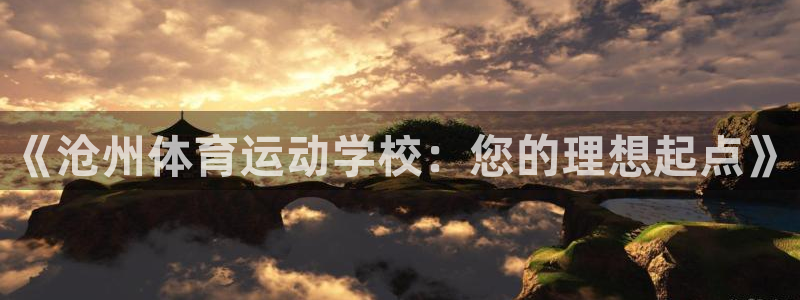 bsports必一运动：《沧州体育运动学校：您的理想起点》