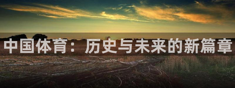 必一运动官网入口：中国体育：历史与未来的新篇章