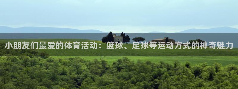 b体育必一运动官网：小朋友们最爱的体育活动：篮球、足球等运动方式的神奇魅力
