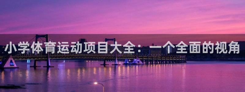 b体育必一运动官网：小学体育运动项目大全：一个全面的视角